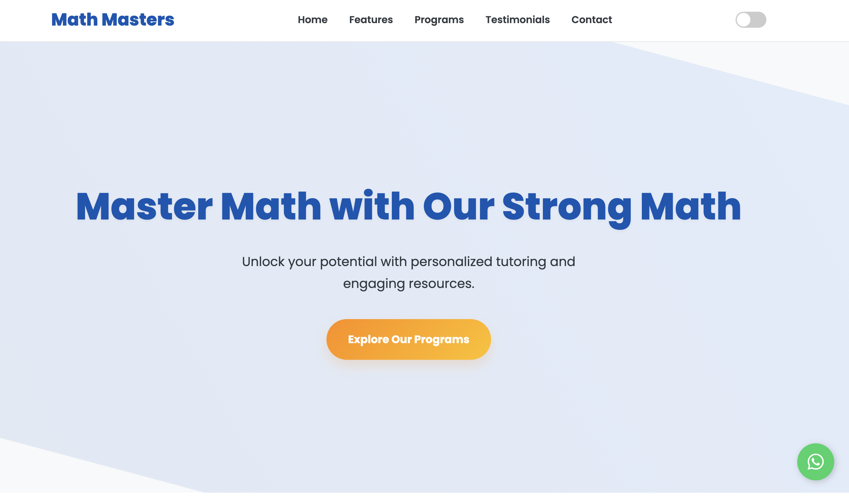 Math Masters Platform