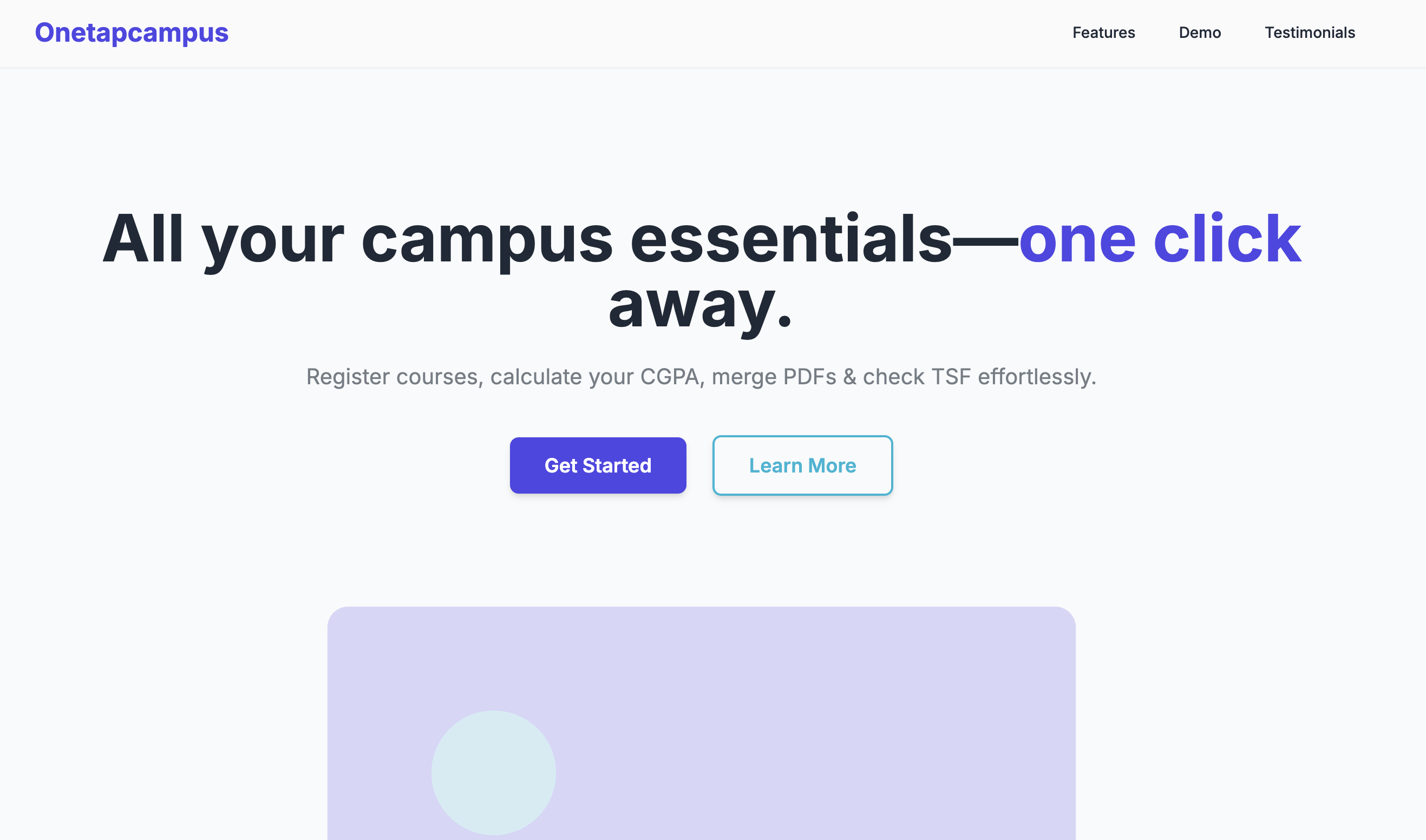 One Tap Campus