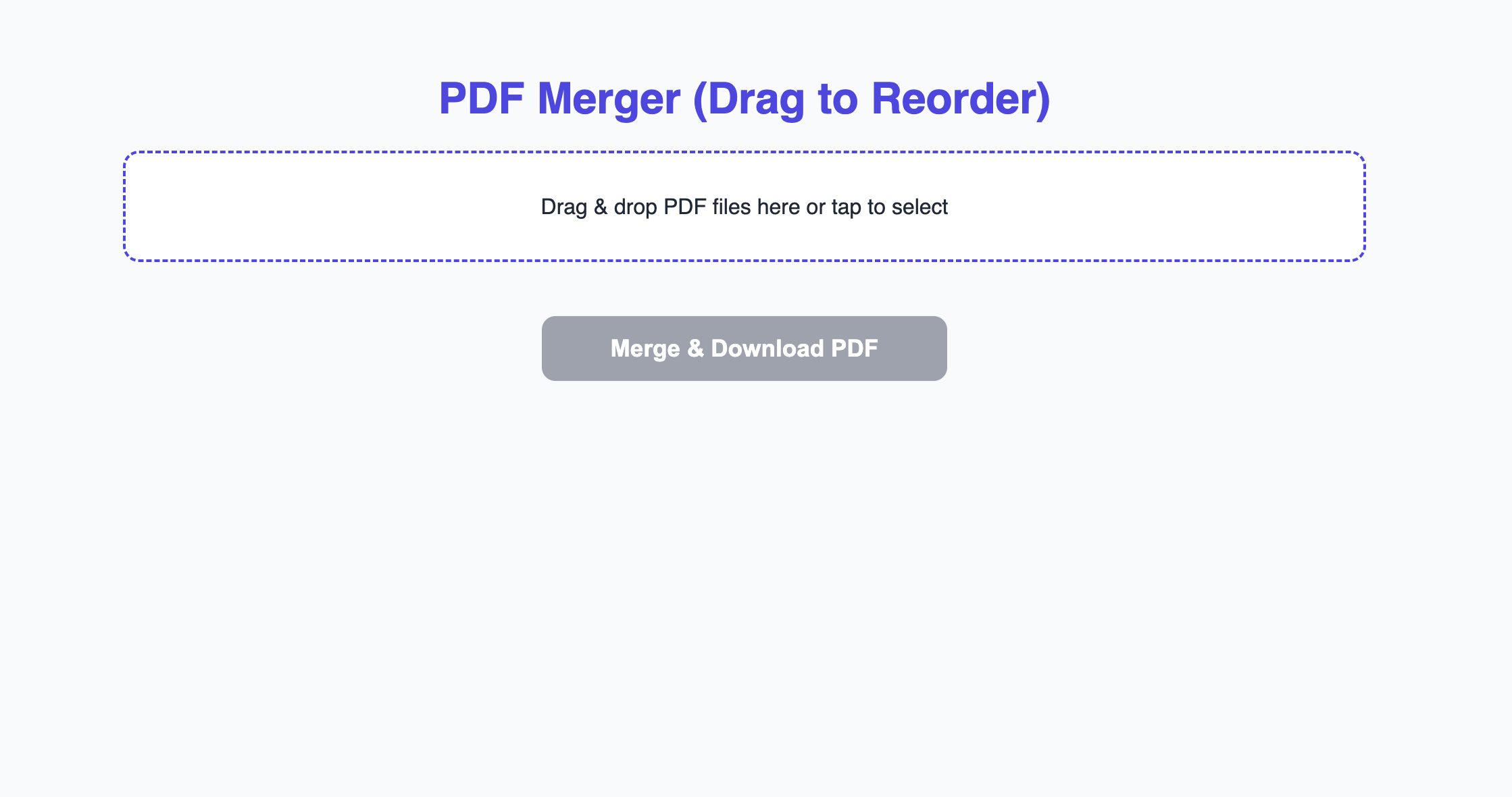 PDF Merger Utility